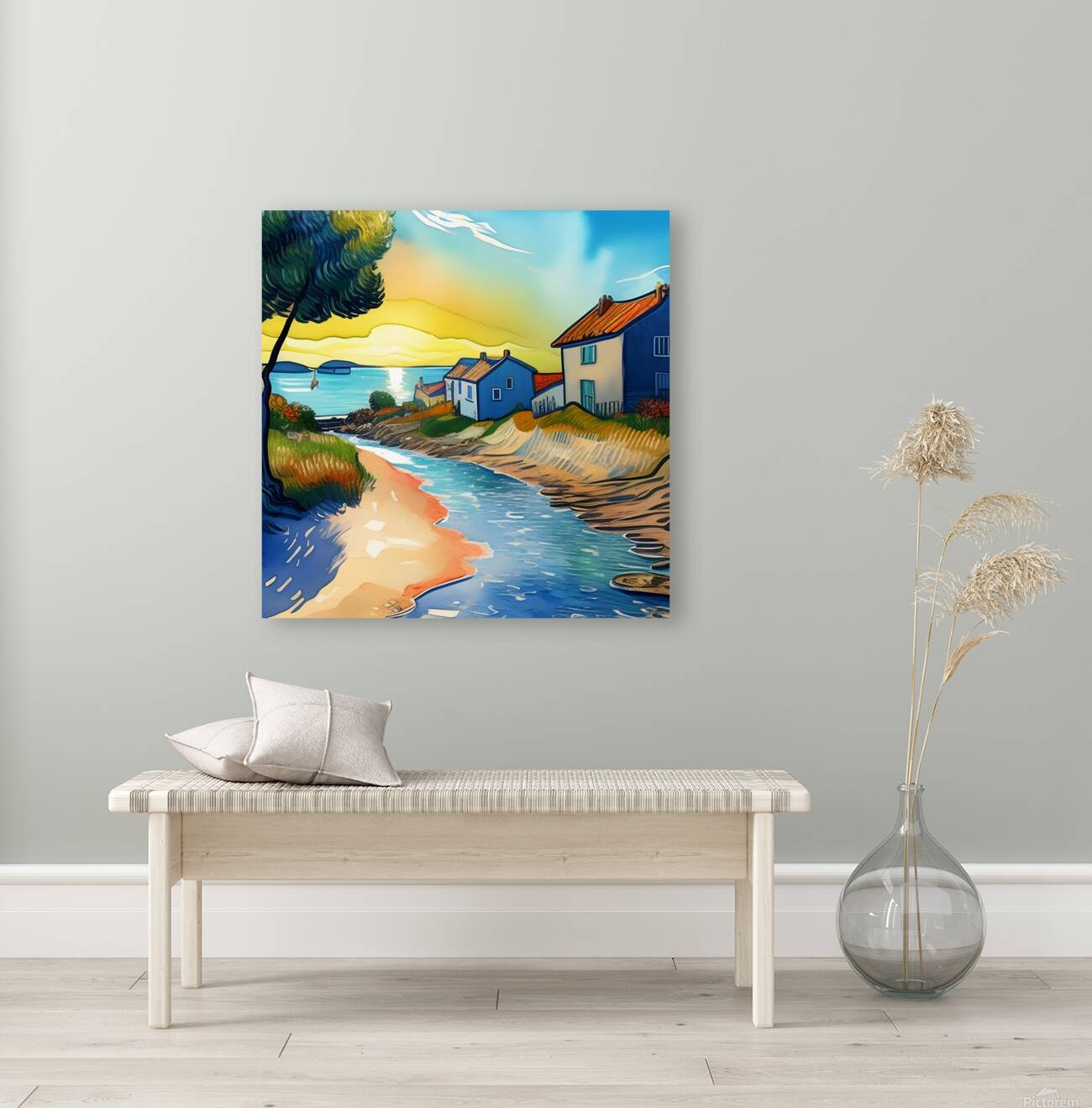 Village by the Sea 9 Reproduction