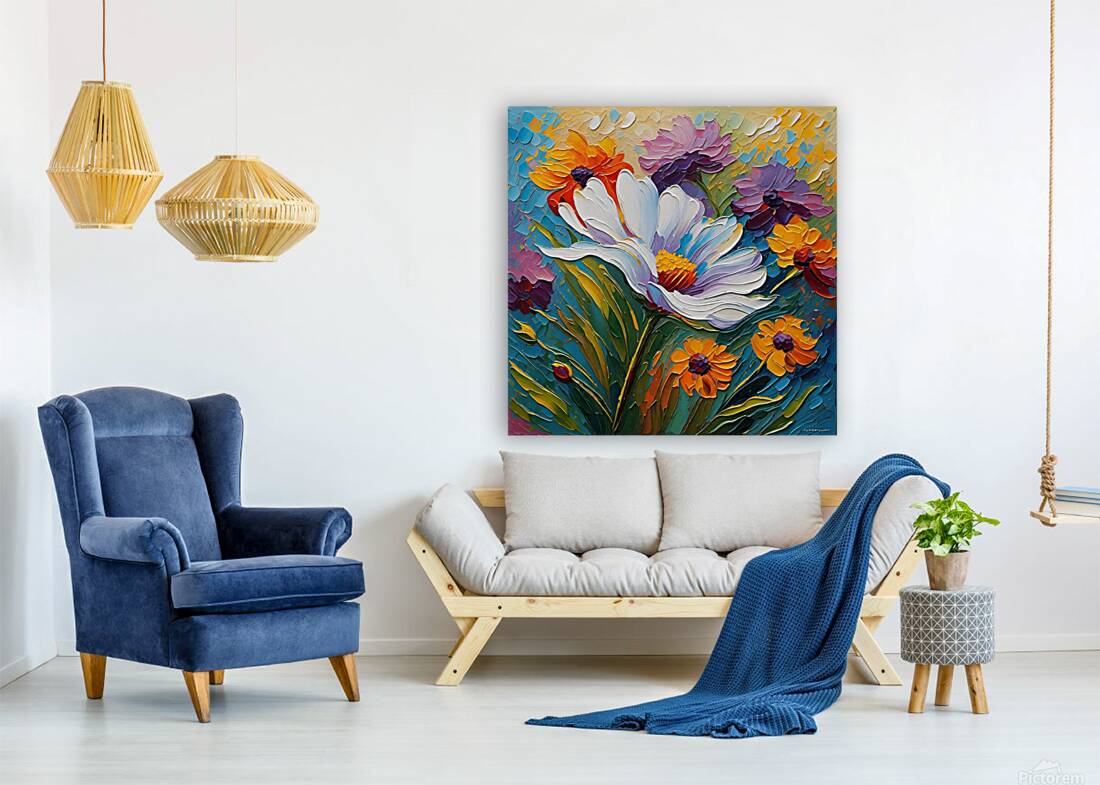 Colorful Floral Art 32 Reproduction