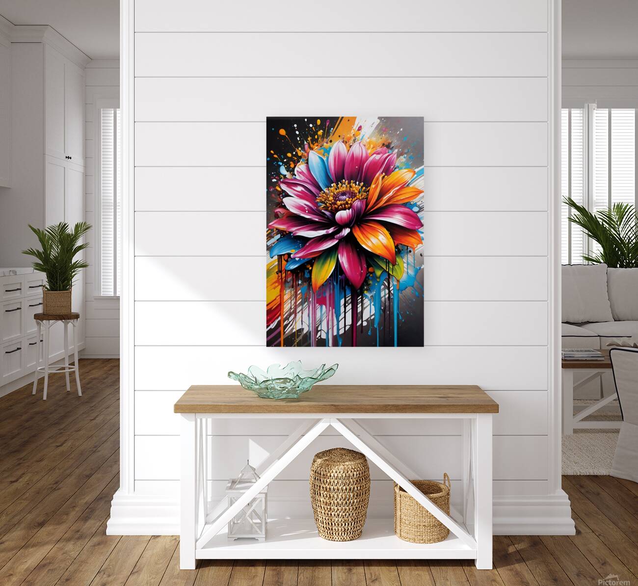 Colorful Floral Art 35 Reproduction