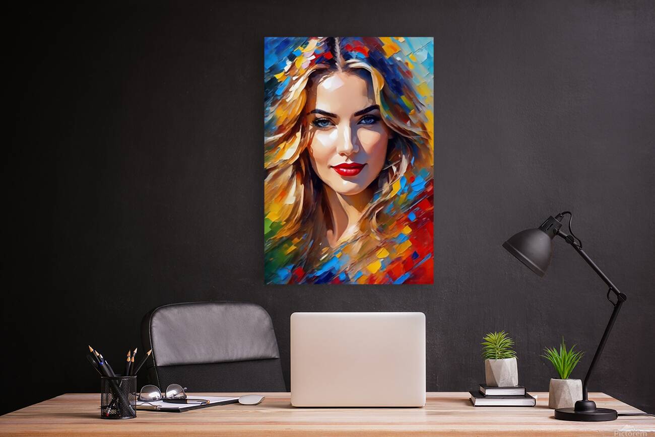 Colorful Abstract Portrait 85 Reproduction