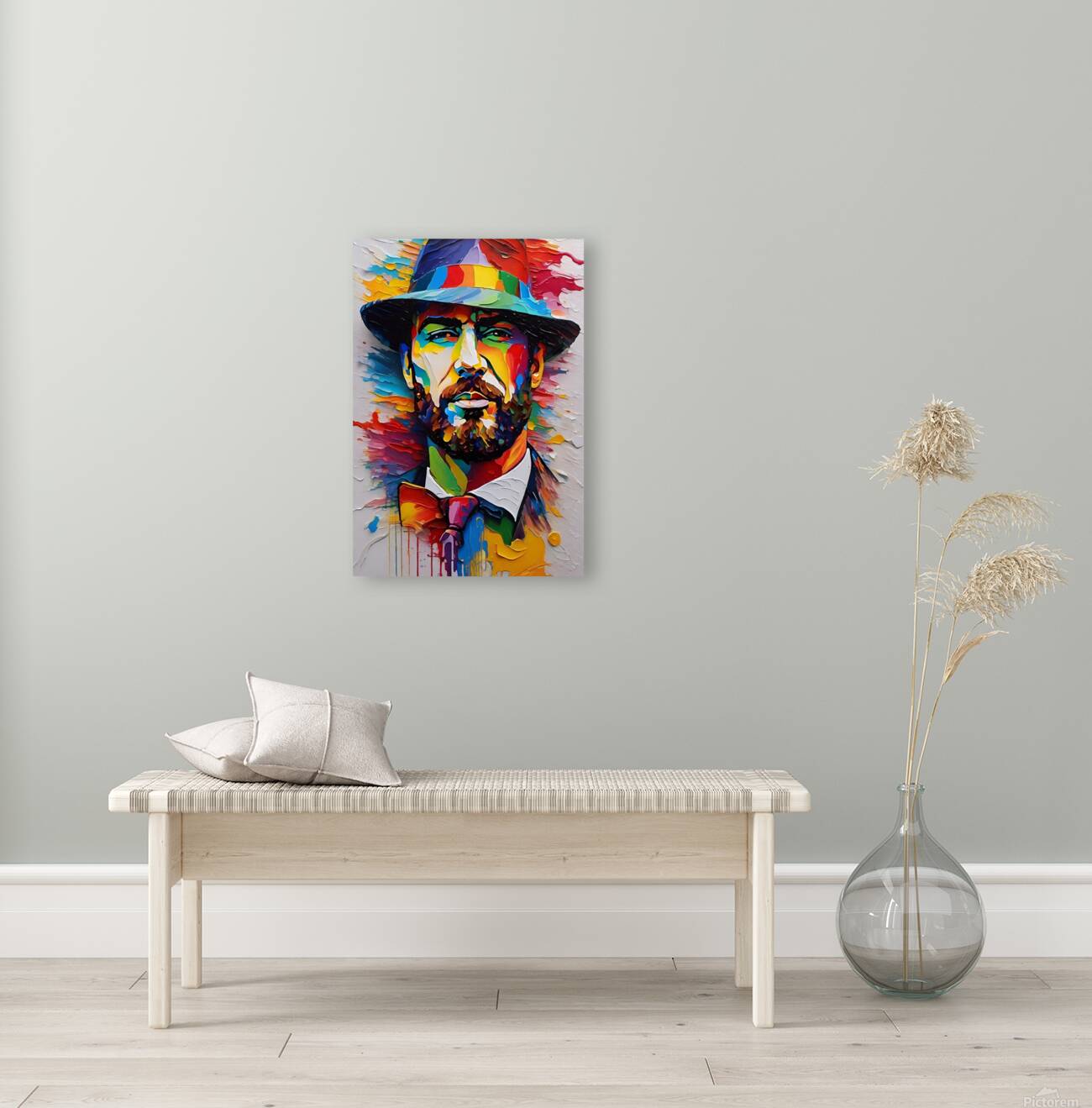 Colorful Abstract Portrait 68 Reproduction