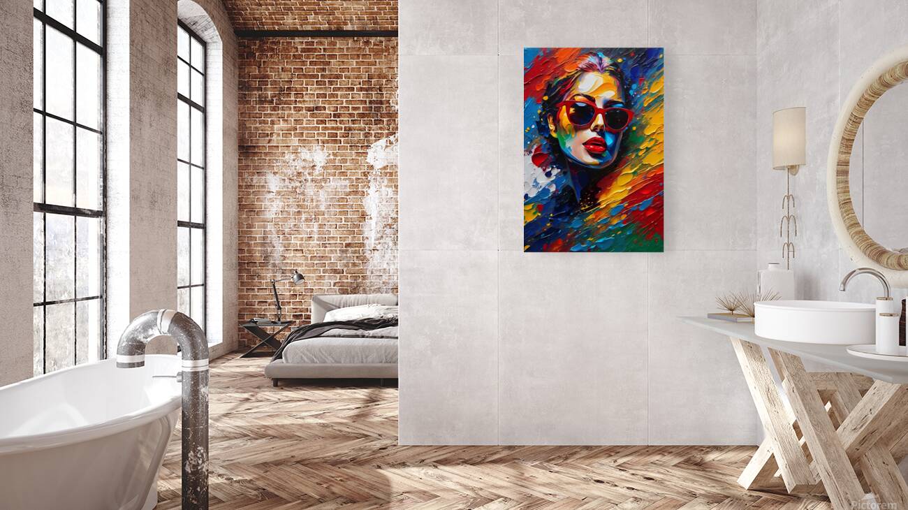 Colorful Abstract Portrait 67 Reproduction