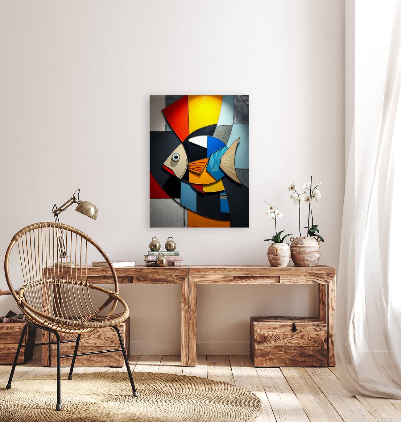 Vibrant Fish Artwork 9 Reproduction