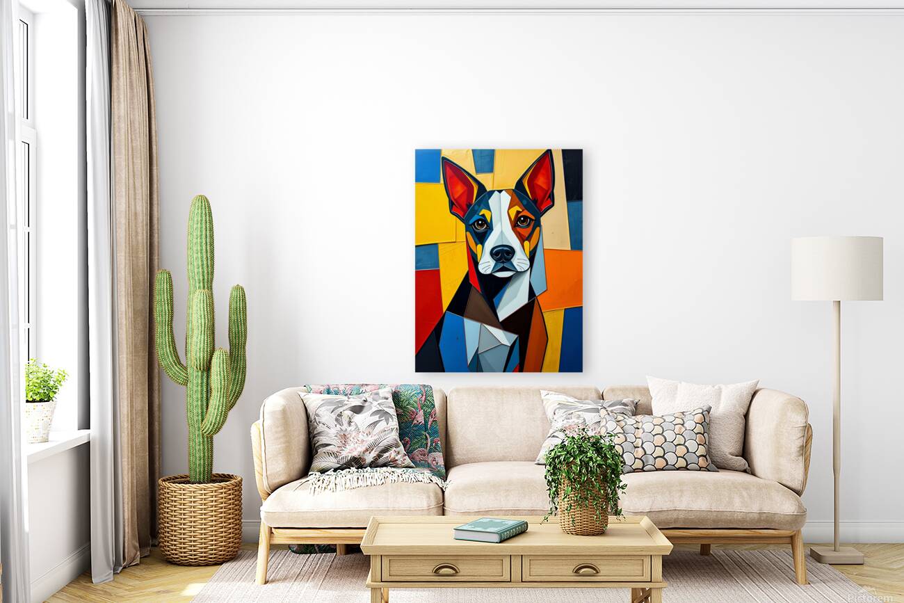 Vibrant Dog Artwork 2 Reproduction