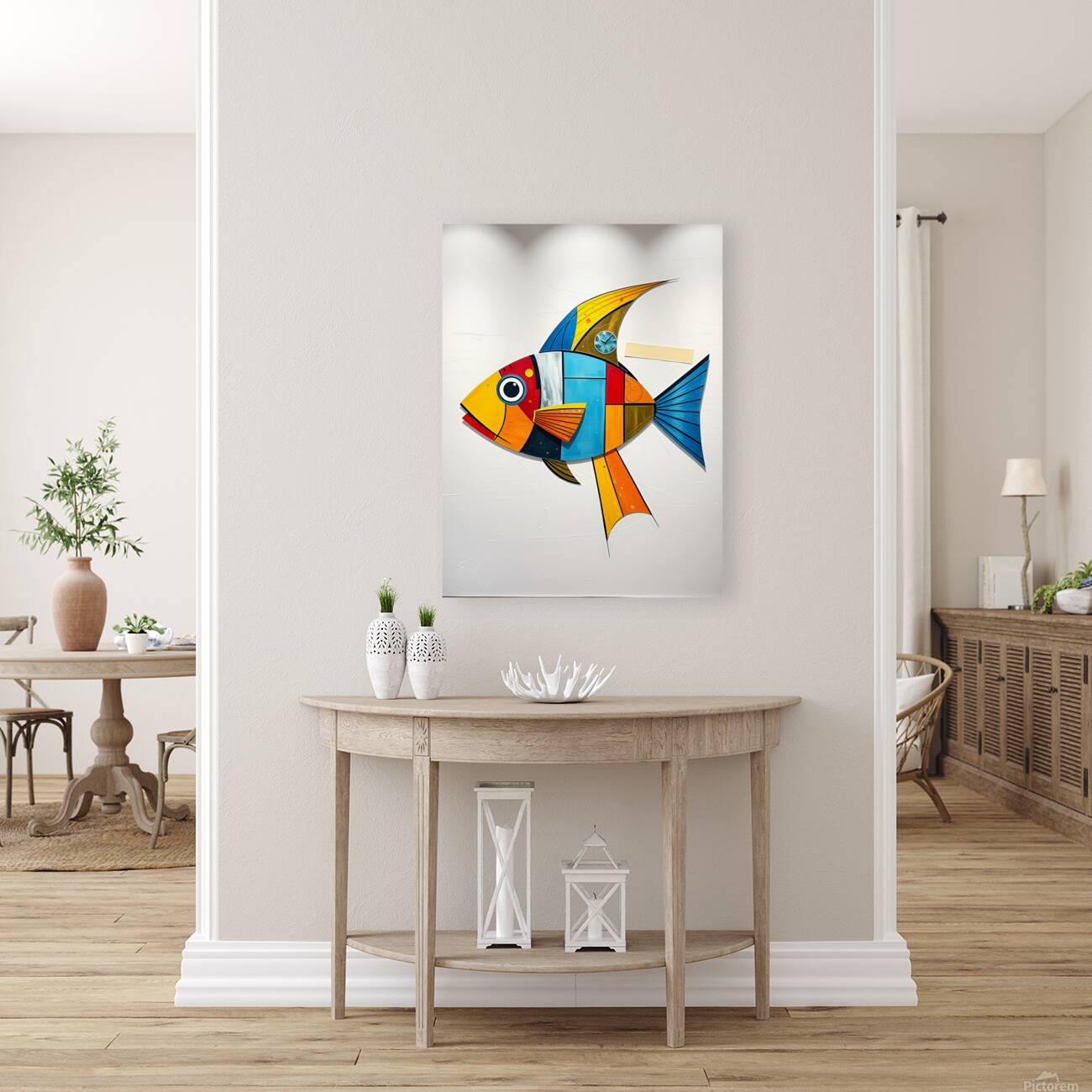 Vibrant Fish Artwork 4 Reproduction