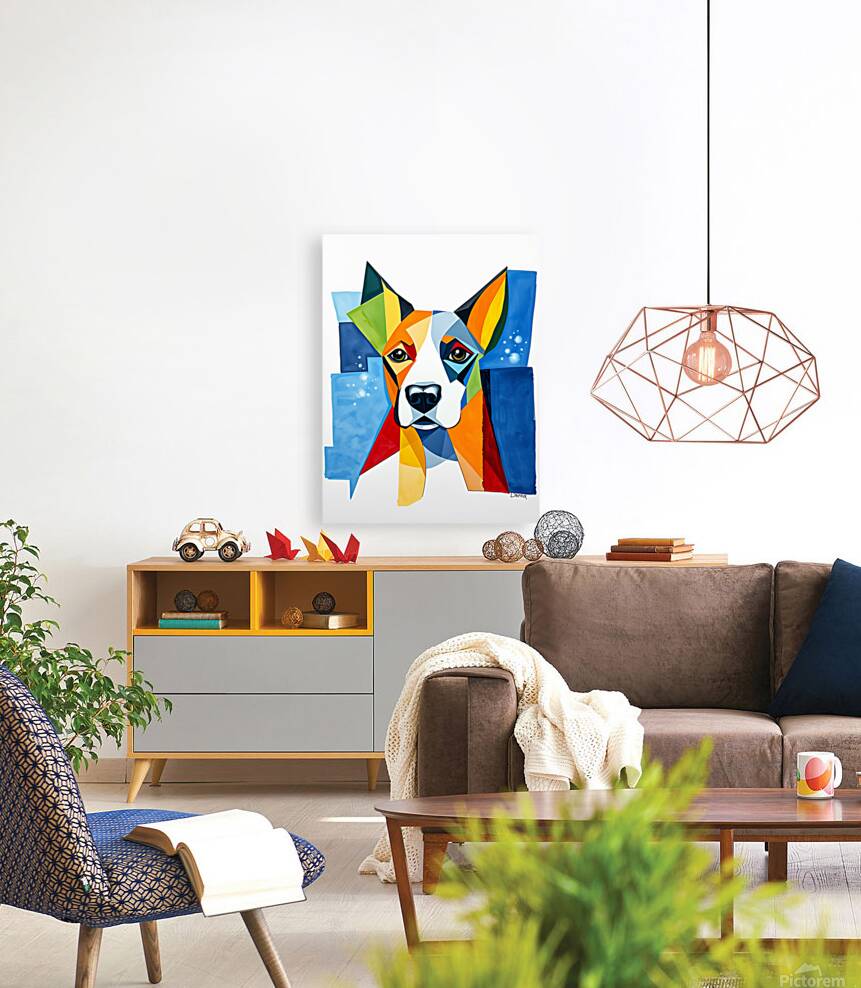 Vibrant Dog Artwork 13 Reproduction