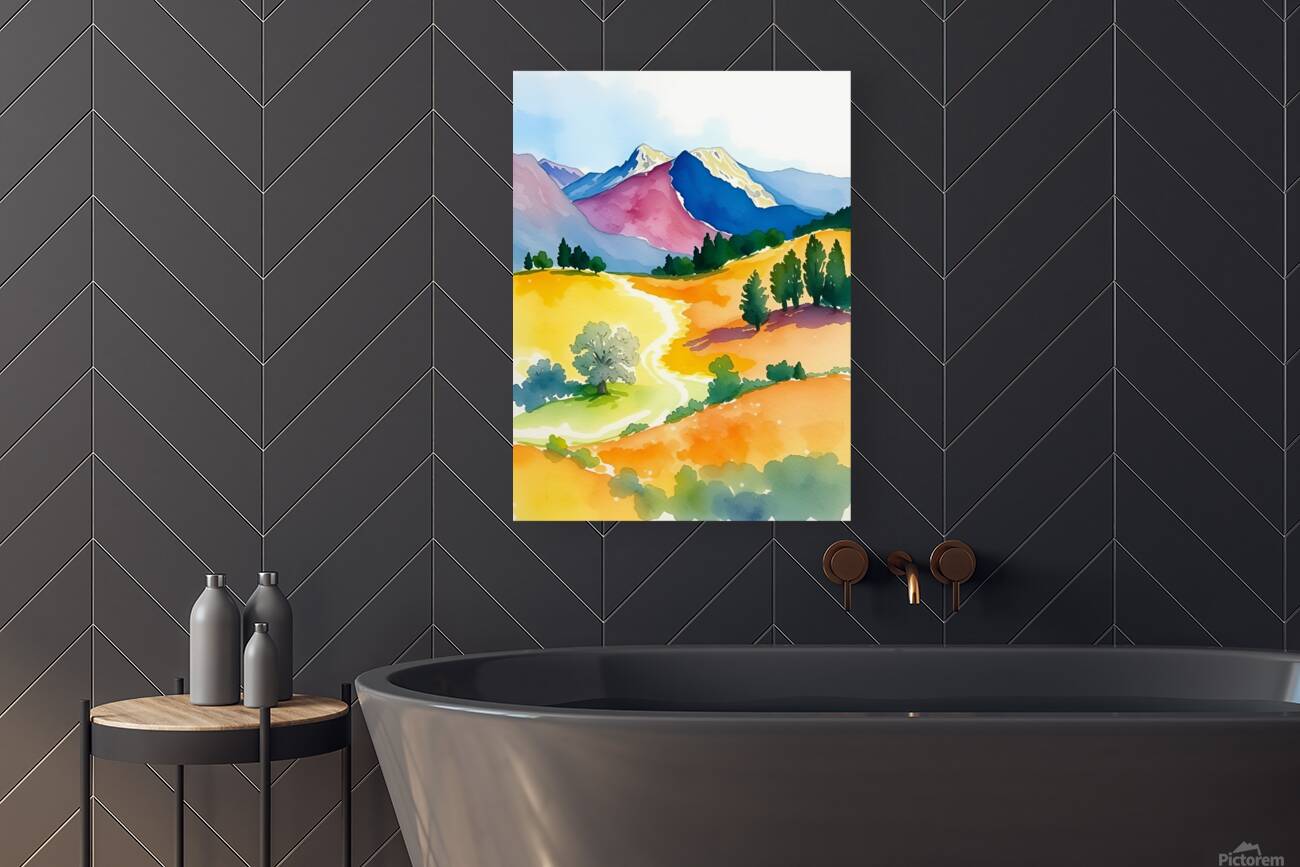 Watercolor Landscape 3 Reproduction