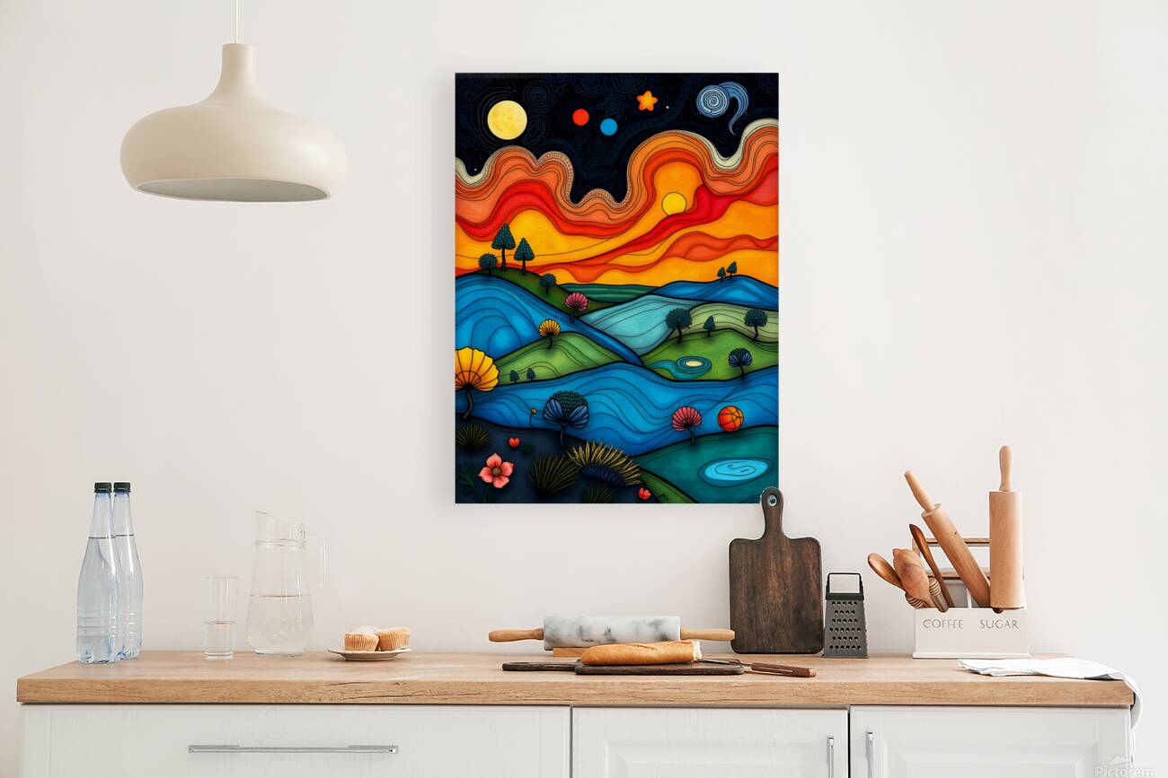 Abstract Landscape 18 Reproduction