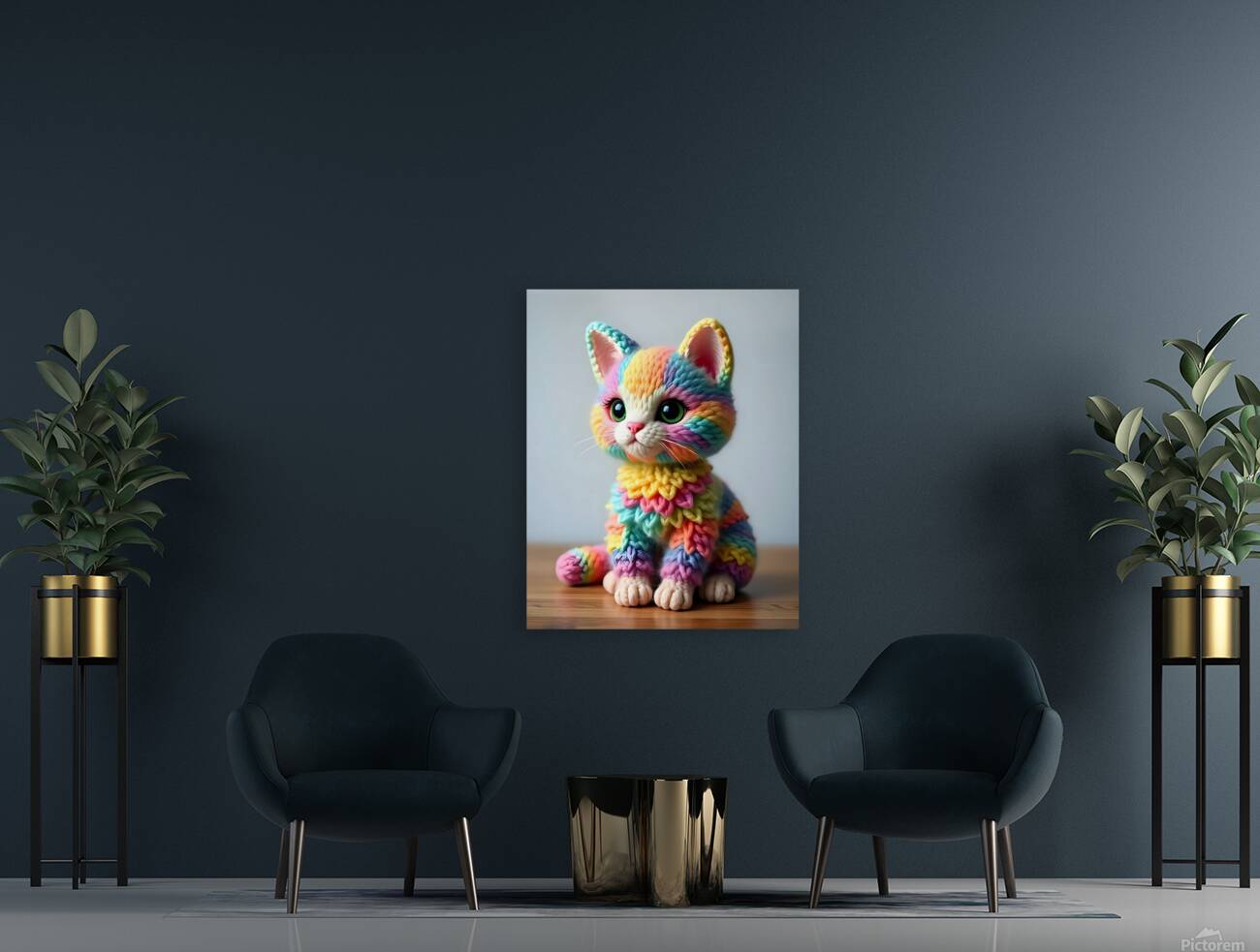 Pastel Cat 20 Reproduction