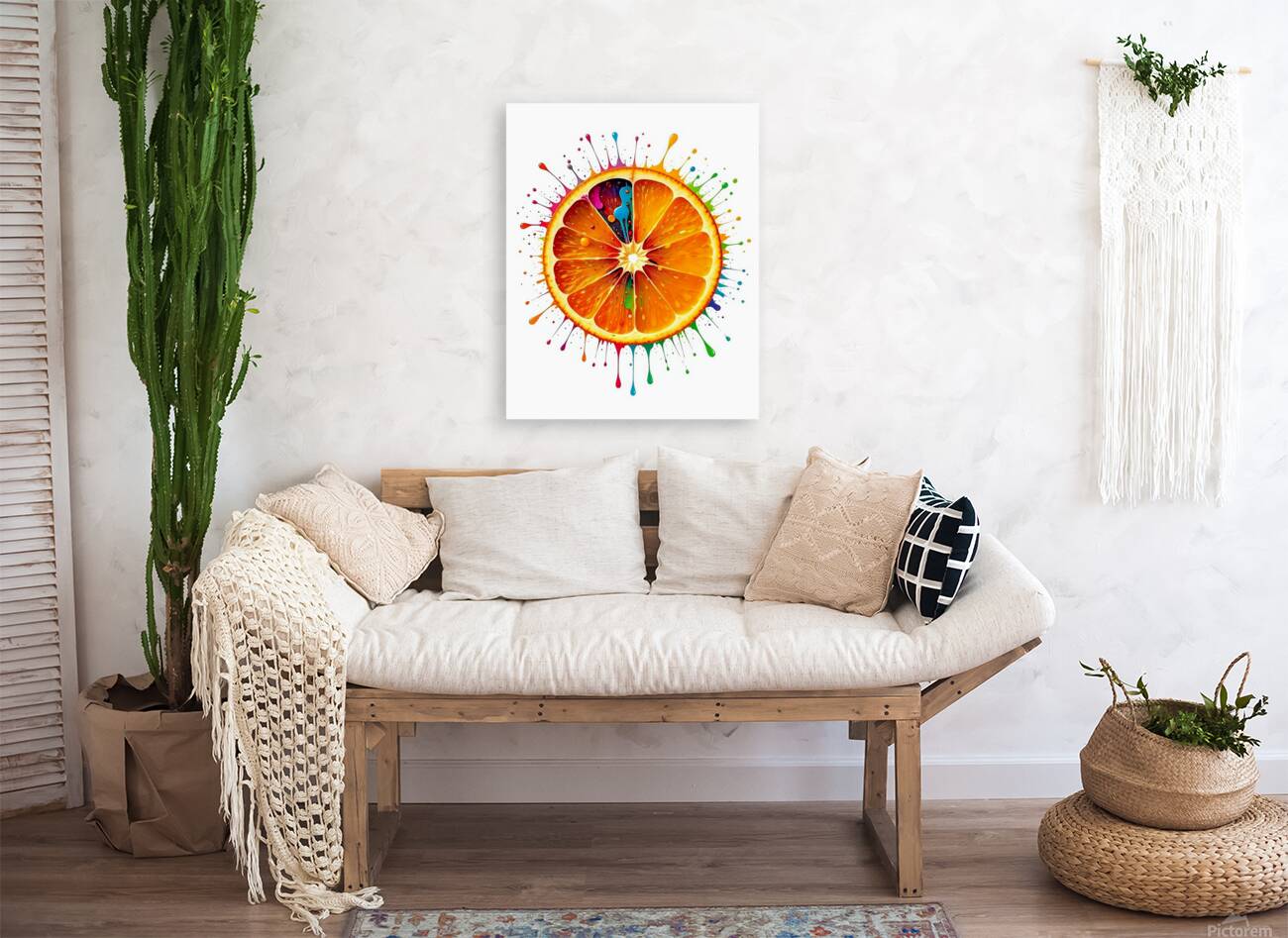 Abstract Orange 12 Reproduction