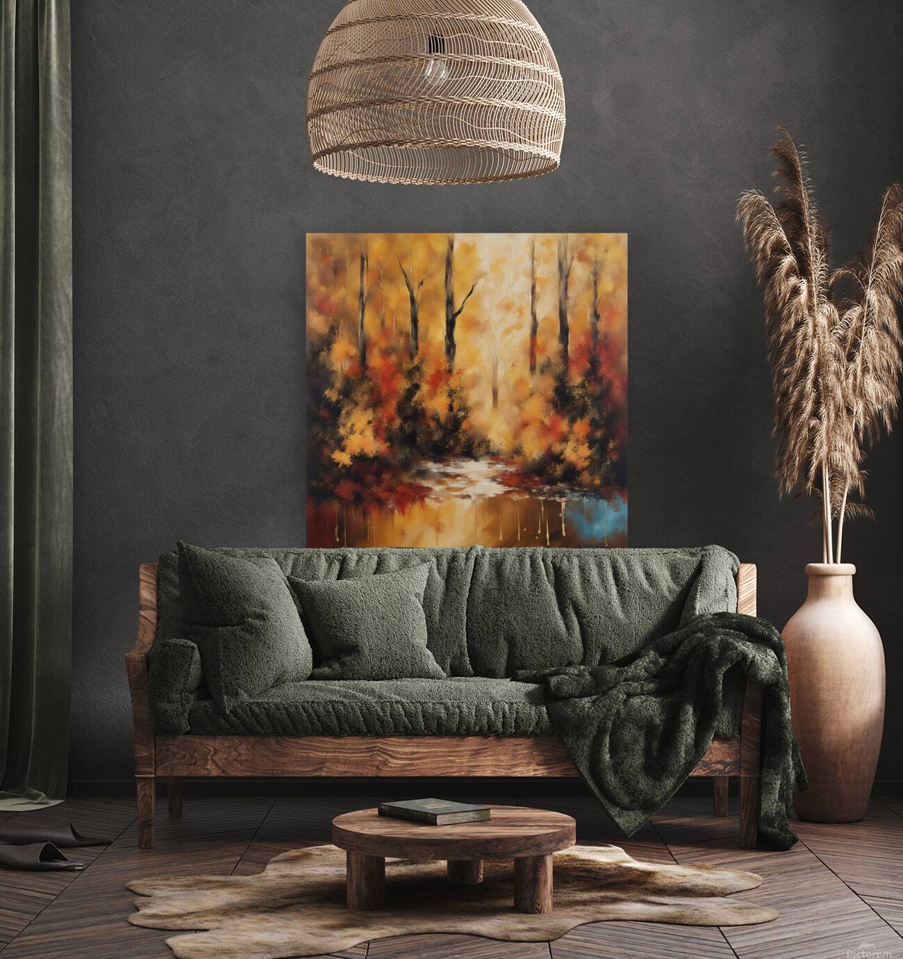 Autumn Forest Reflections  1 Reproduction