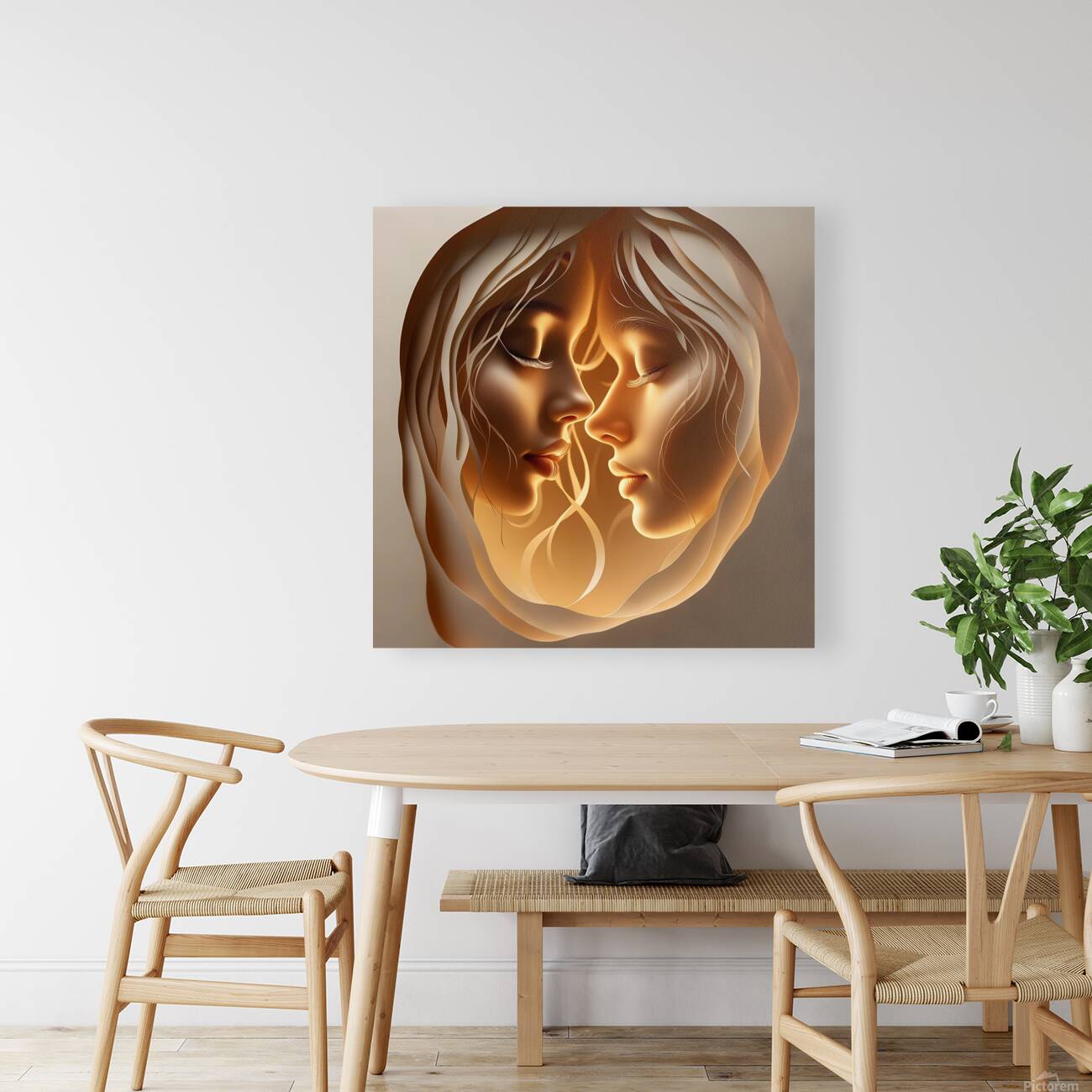 Dreamlike Dual Faces Reproduction