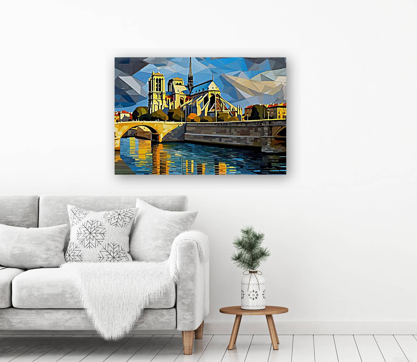 Paris Cathedral View Reproduction