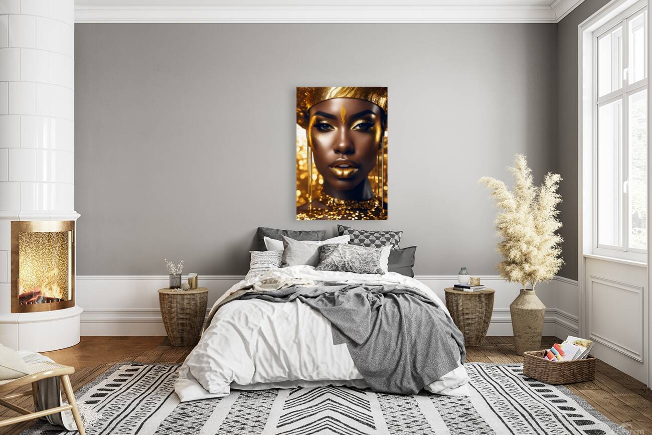 Gold and black 6 Reproduction