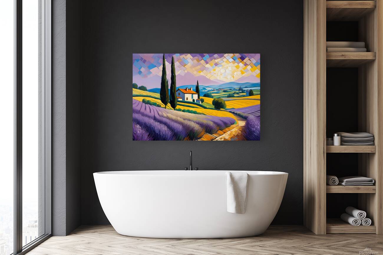 Lavender field 3 Reproduction