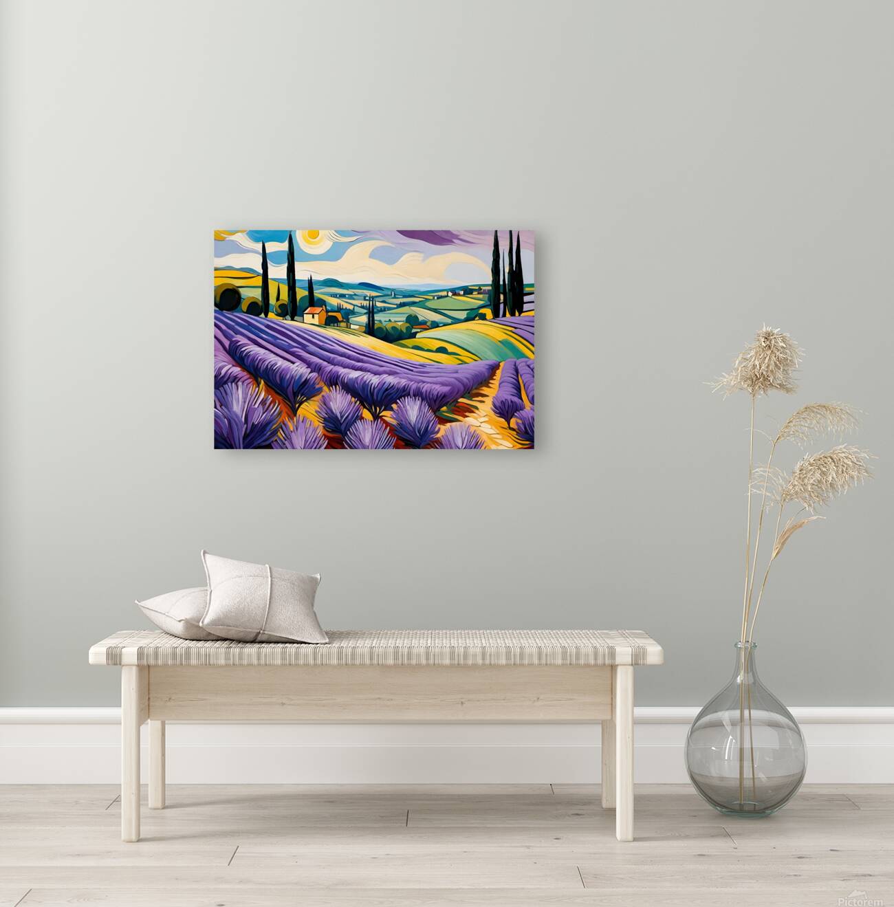 Lavender field1 Reproduction