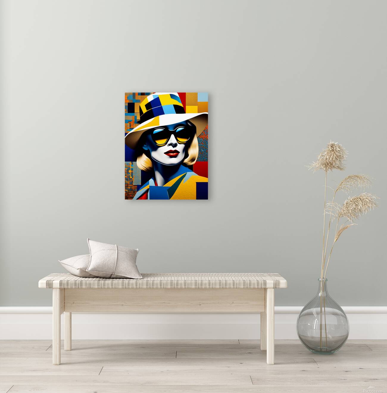 Sunny Lady in a Stylish Hat 5 Reproduction