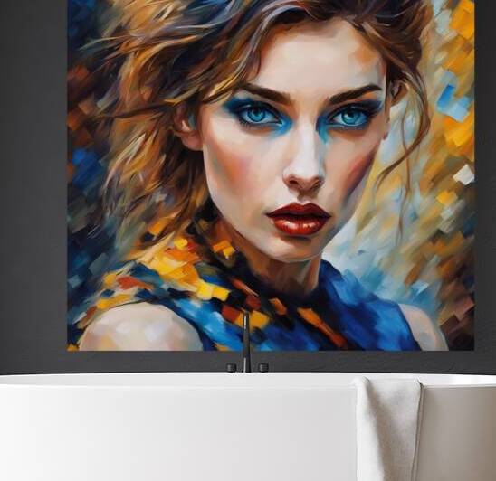 Painted Portrait 4 Reproduction