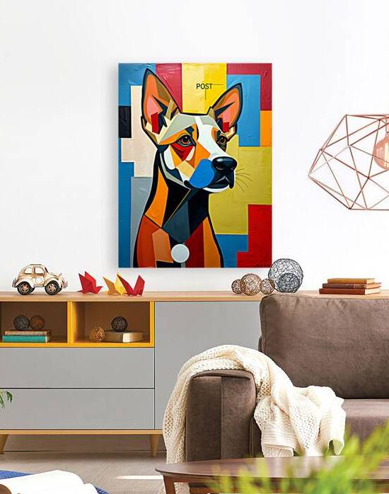Vibrant Dog Artwork 9 Reproduction