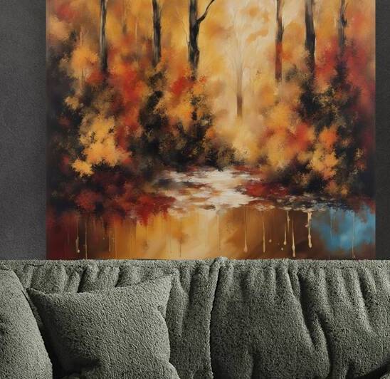 Autumn Forest Reflections  1 Reproduction