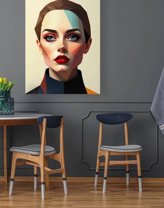 Geometric Styled Portrait Reproduction