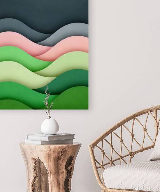 Colorful Wave Patterns Reproduction