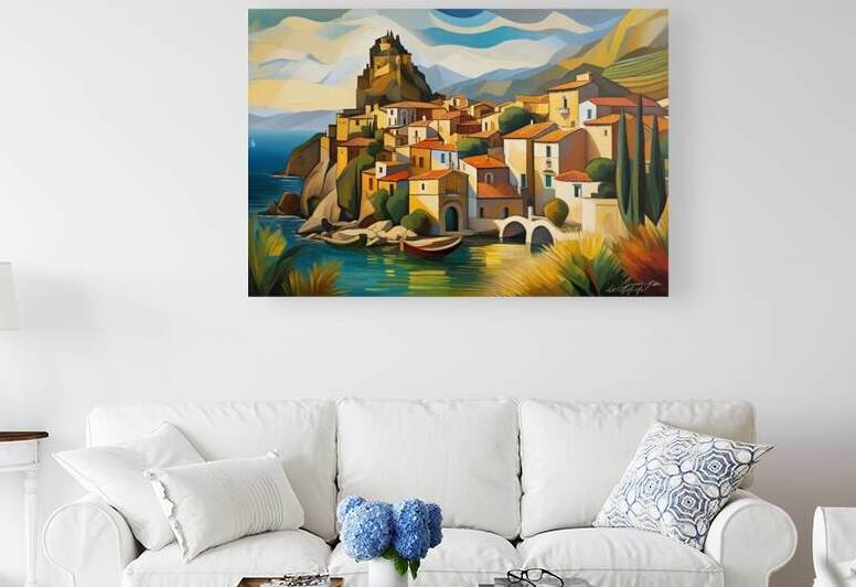 Sun-Kissed Cliffs Reproduction