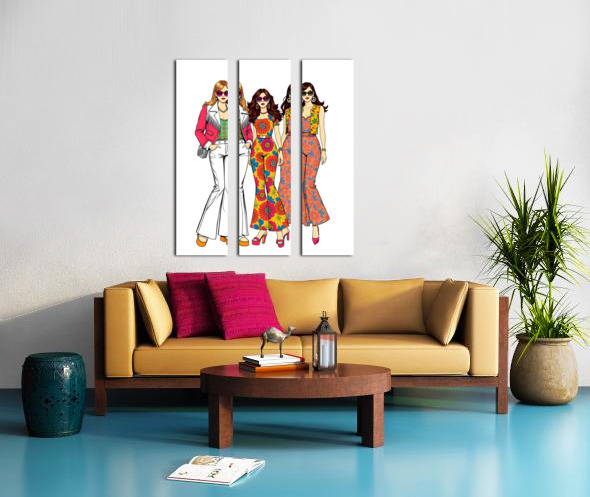 【5/23迄】ヴィンテージ・アートパネル 1970年代風ファッション 70s Fashion 27 by Esmonbijouart Wall Art