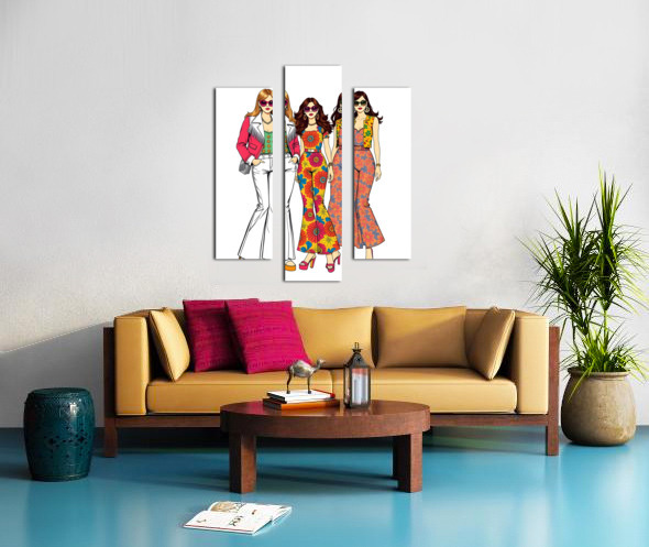 70s Fashion 27 by Esmonbijouart Wall Art