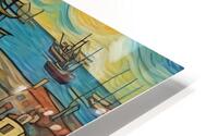 Harbor Scene HD Metal print