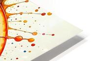 Abstract Orange 9 HD Metal print