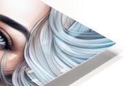 Silver Gaze HD Metal print