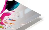 Rainbow Panda Burst HD Metal print