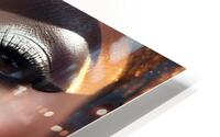 Liquid Silver Gaze HD Metal print