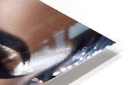 Silver Stardust Lips HD Metal print