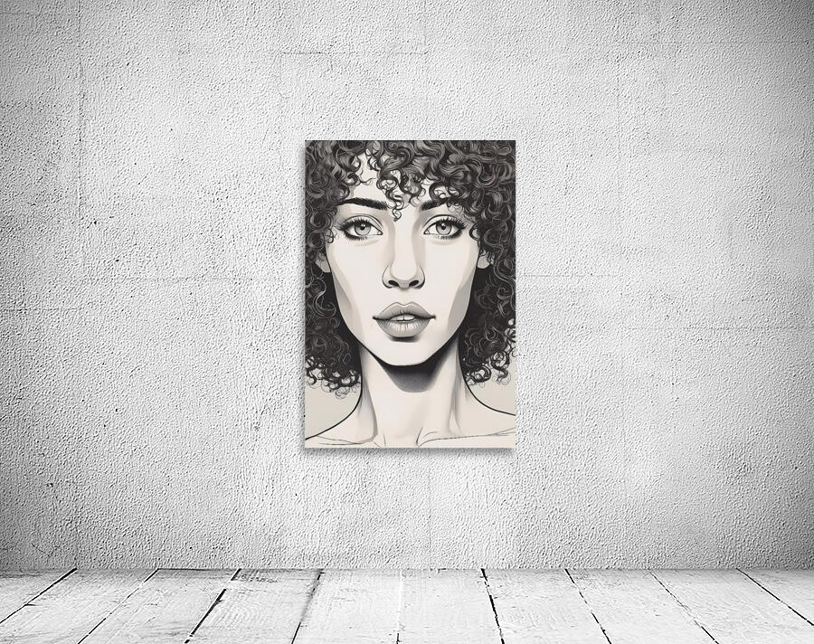 Curly Hair Character Design 6 Wall Preview