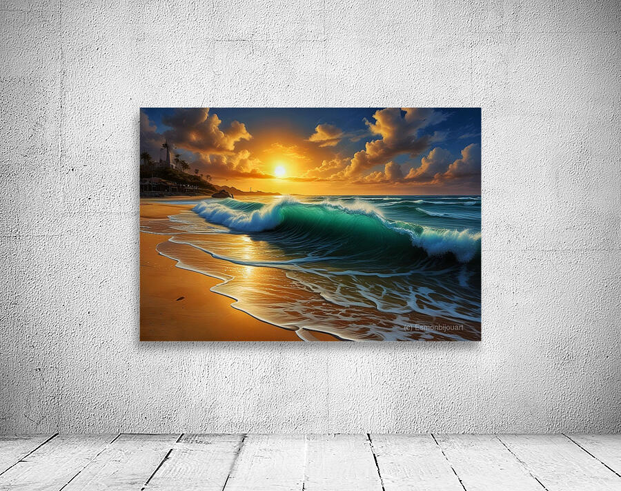 Golden Hour on the Shore 2 Wall Preview