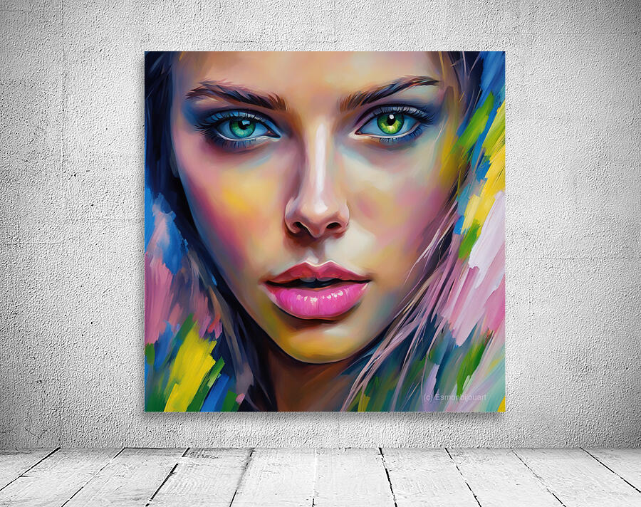 Painted Portrait 37 Wall Preview