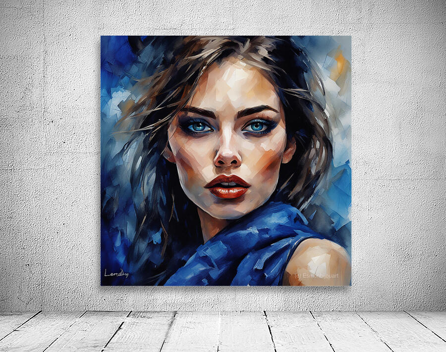 Painted Portrait 24 Wall Preview