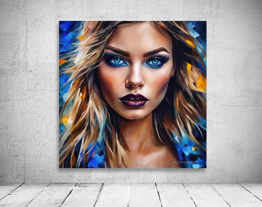 Painted Portrait 19 Wall Preview