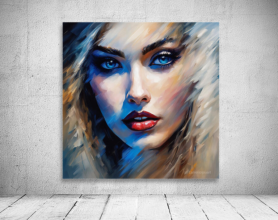 Painted Portrait 23 Wall Preview
