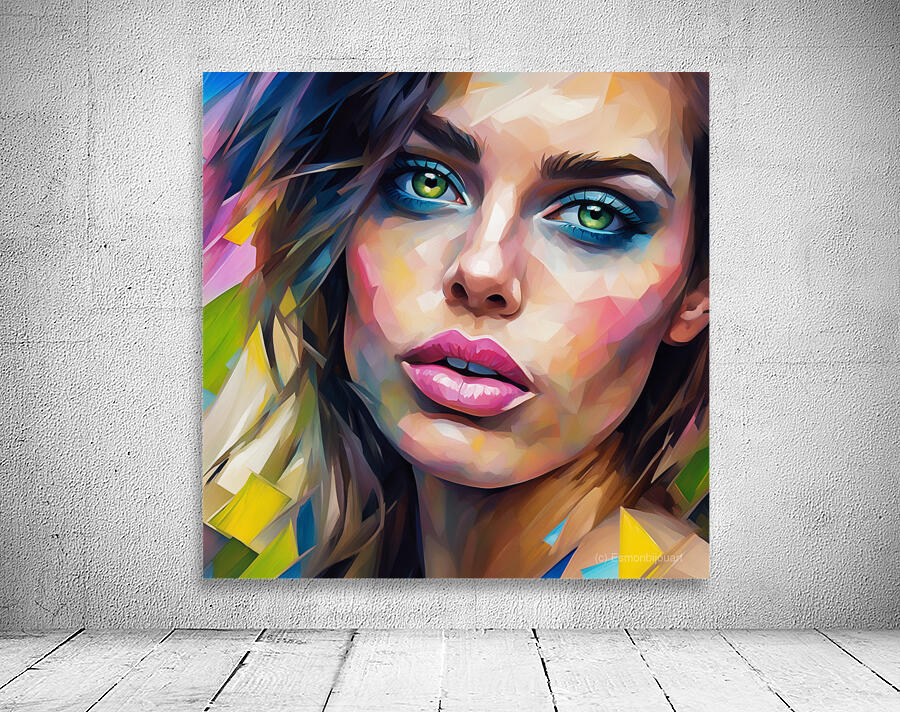 Painted Portrait 38 Wall Preview