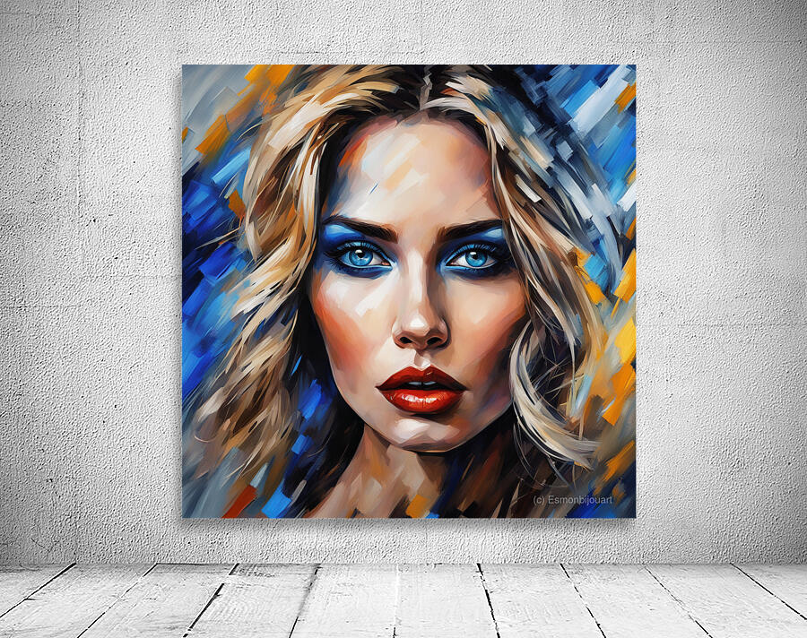 Painted Portrait 16 Wall Preview