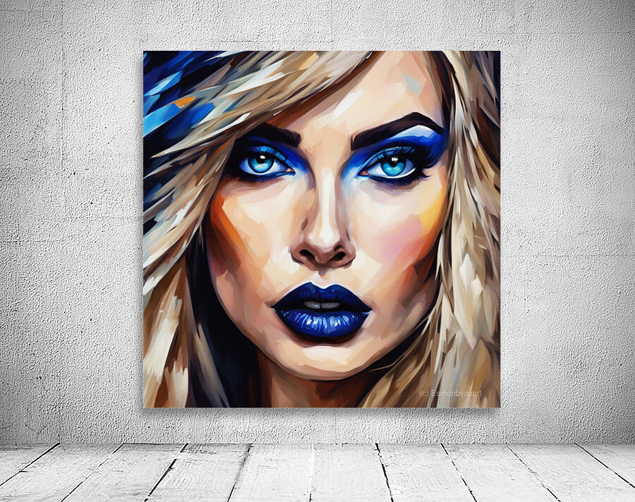 Painted Portrait 17 Wall Preview
