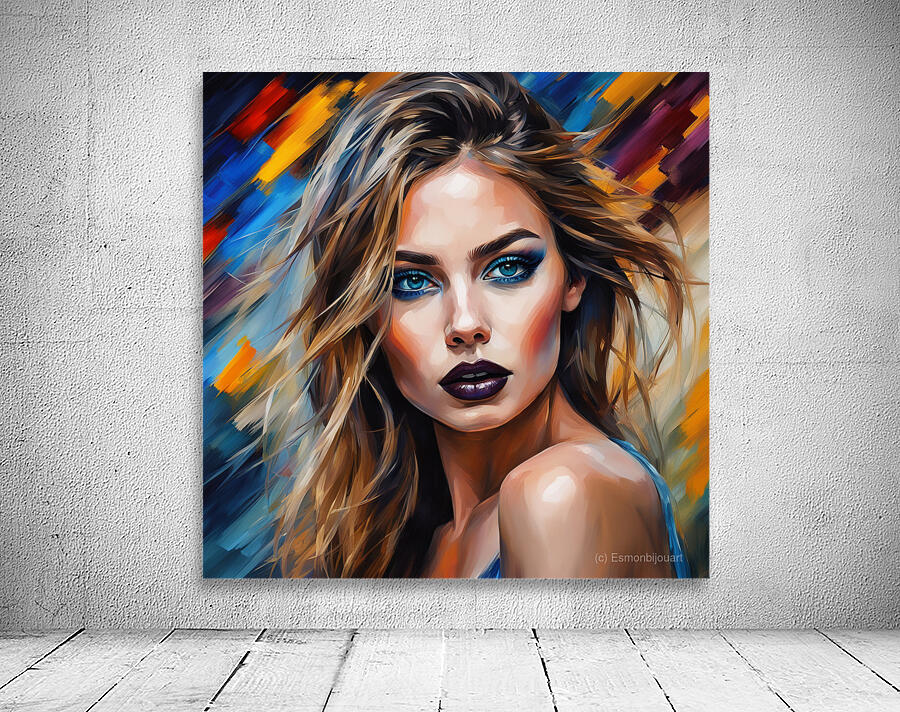 Painted Portrait 12 Wall Preview