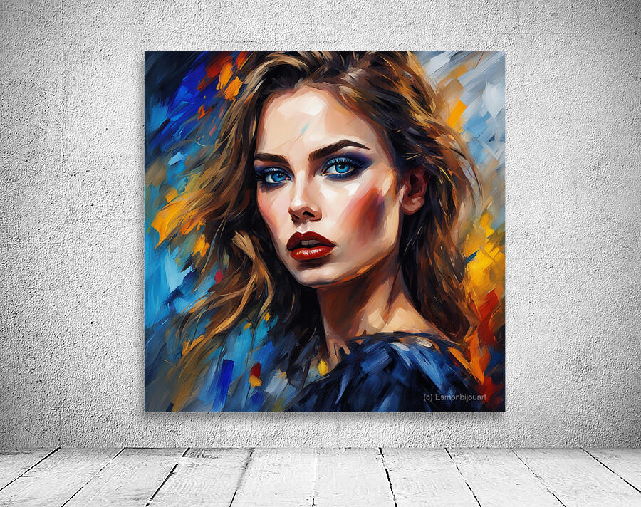 Painted Portrait 14 Wall Preview