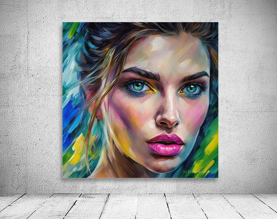 Painted Portrait 36 Wall Preview