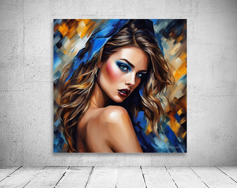 Painted Portrait 15 Wall Preview