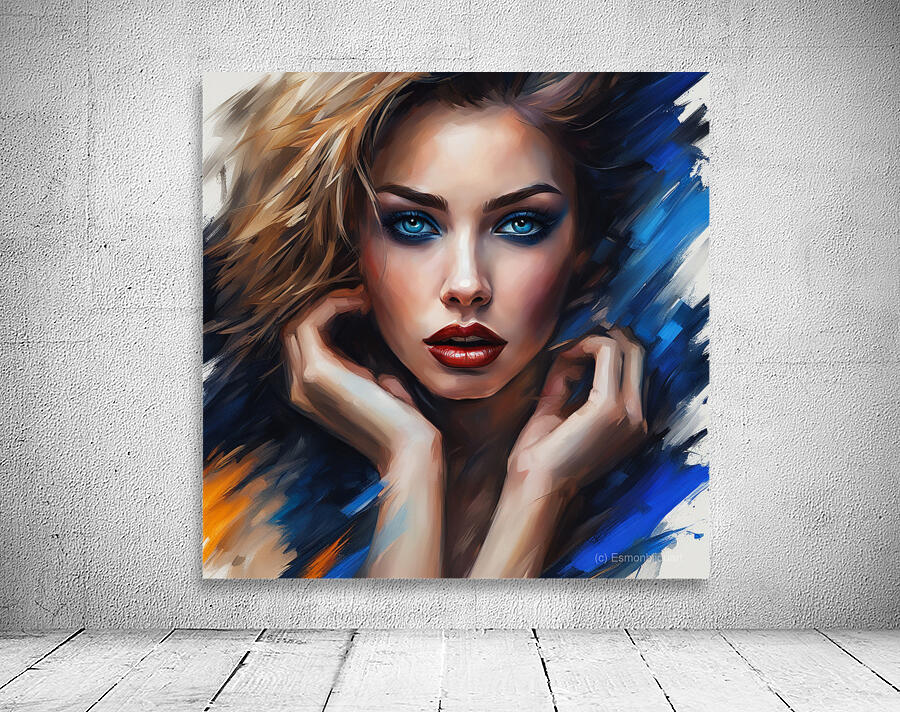 Painted Portrait 22 Wall Preview