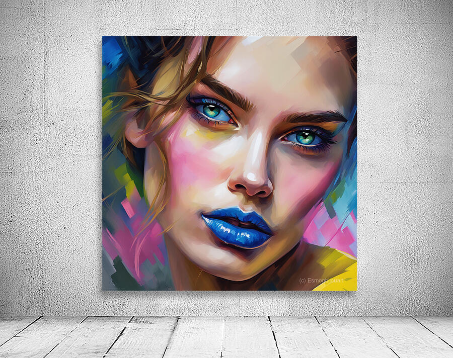 Painted Portrait 34 Wall Preview